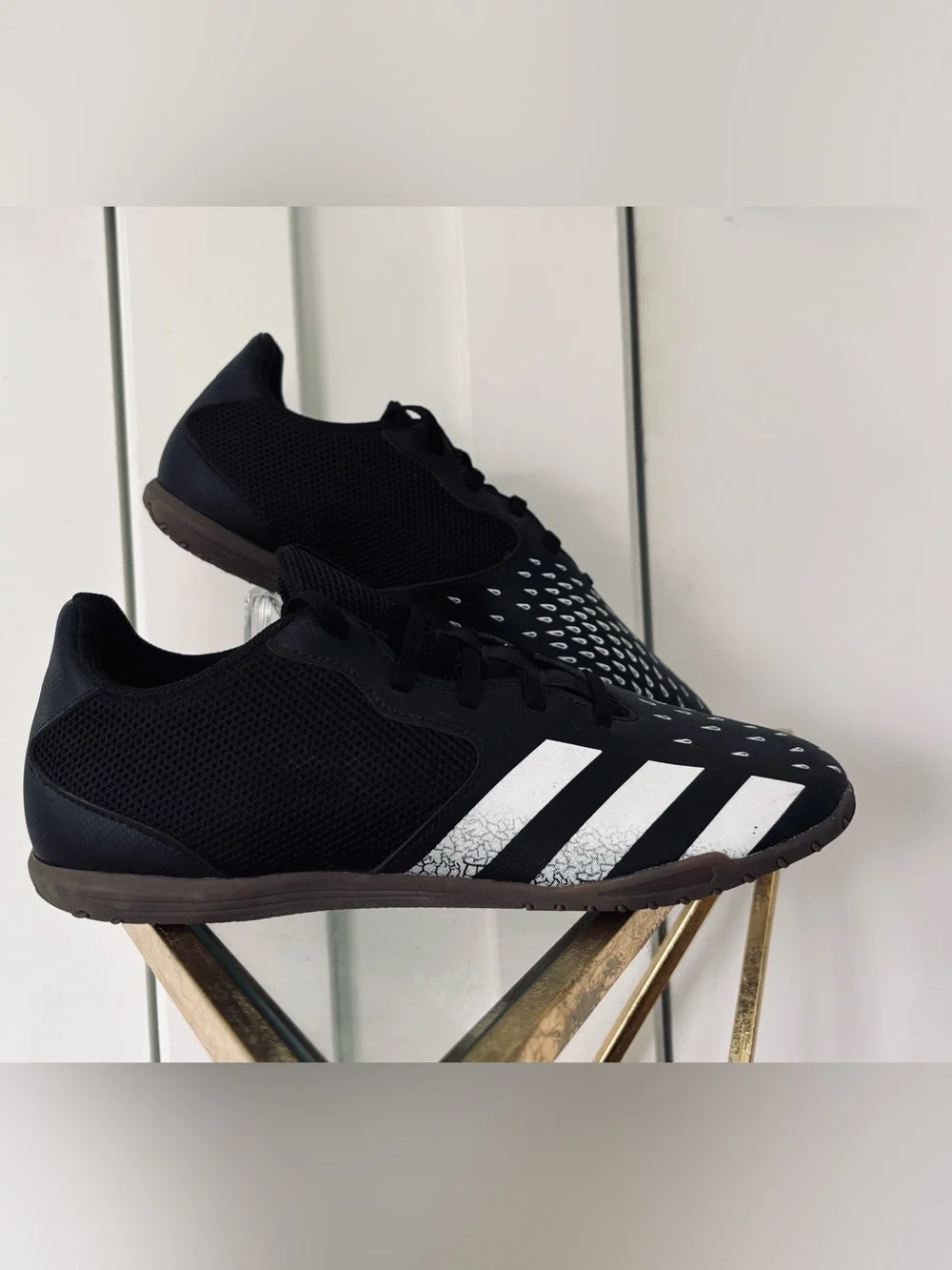 Men's Adidas Predator Freak.4 Sala indoor soccer shoes black/white size 8.5